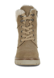 Madoka Fur Collar Chunky Ankle Boots | Boots Daverri Fashions
