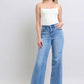 Judy Blue Full Size Wide Leg Jeans with Pockets - DAVERRI FASHIONS