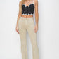 RISEN Full Size High Rise Side Slit Cargo Bootcut Jeans Jeans