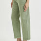 RISEN Full Size Tummy Control High Rise Crop Barrel Jeans Plus Size
