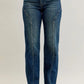 Judy Blue Full Size Seam Detail Straight Leg Jeans Plus Size - DAVERRI FASHIONS