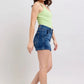 Judy Blue Double Button Waistband Denim Shorts Plus Size - DAVERRI FASHIONS