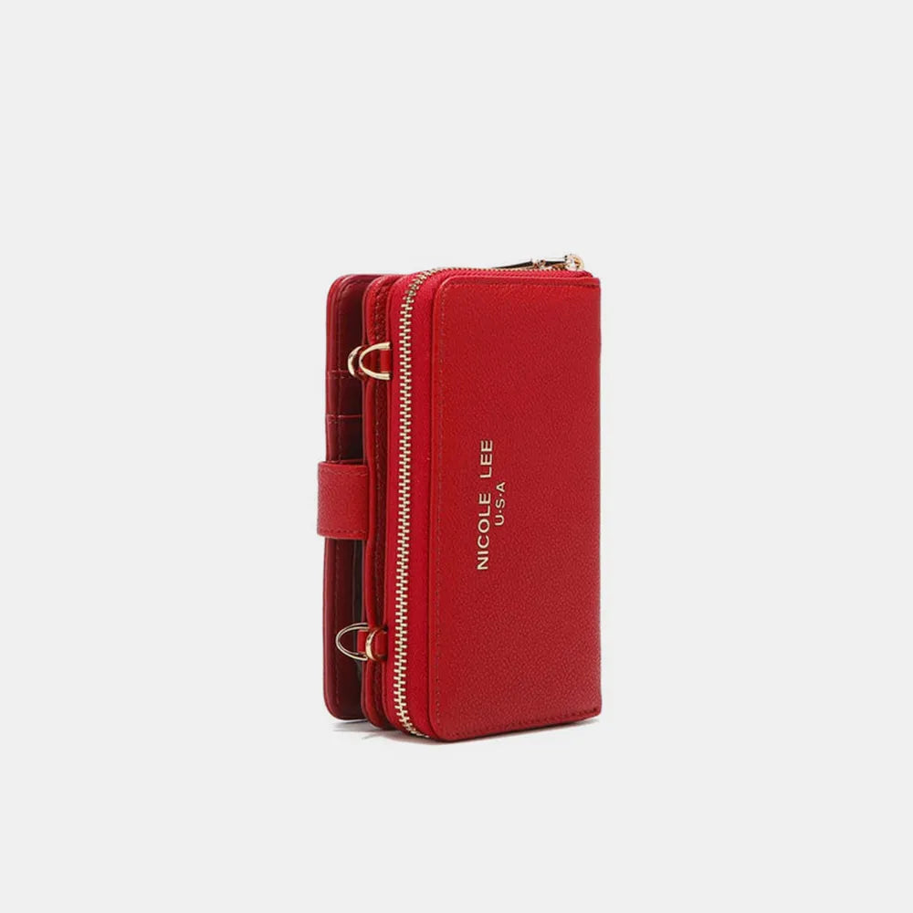 Nicole Lee USA 2 Piece Phone Case Crossbody Wallet Wallets