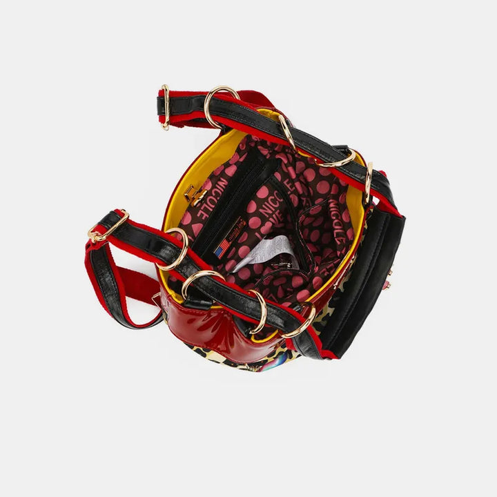 Nicole Lee USA Nylon Multifunctional Bucket Backpack Backpacks