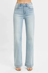 RISEN Full Size Run High Rise Straight Jeans - DAVERRI FASHIONS