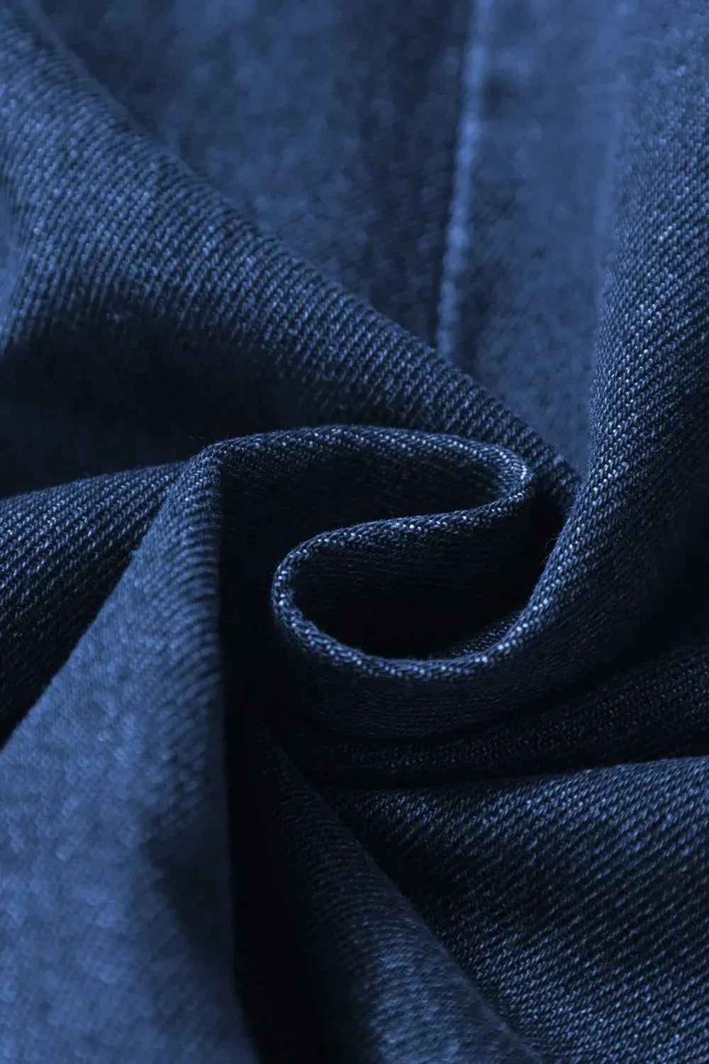 Denim Ruffled Zipped Front Belted Romper - DAVERRI FASHIONS