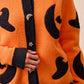 BiBi Halloween Witch Hat Moon Bat Artwork Cardigan - DAVERRI FASHIONS