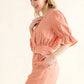 And The Why Flounce Sleeves Romper with Belt - DAVERRI FASHIONS