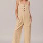 BiBi Washed Denim Buttoned Overall Jumpsuit Jumpsuits
