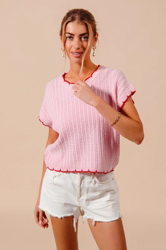 SO ME Textured Light Weight Sweater Dolman Top Sweaters