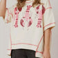 Sequin Lobster Half Sleeve T-Shirt - DAVERRI FASHIONS