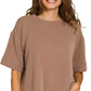 Zenana Raised Rib Short Sleeve Tee & Pants Set - DAVERRI FASHIONS