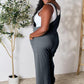 Double Take Full Size Wide Strap Overall with Pockets Overalls