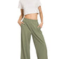 Zenana Ribbed High Neck Half Zip Pullover & Pants Set Outfit Sets