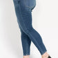Judy Blue Full Size High Rise Button Fly Skinny Jeans Plus Size - DAVERRI FASHIONS