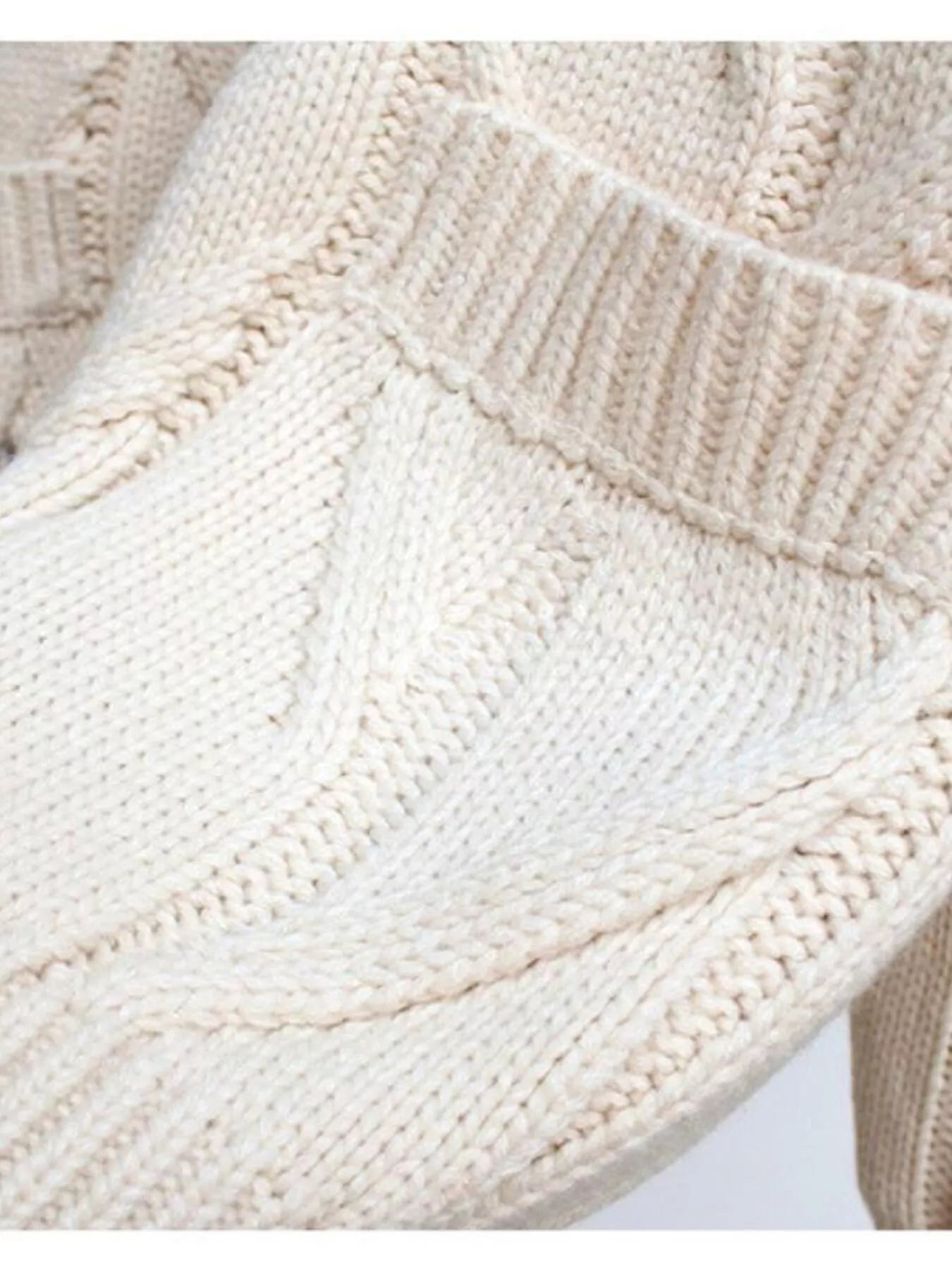 Cable Knit Button Up Cardigan | Cardigans Daverri Fashions