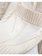 Cable Knit Button Up Cardigan | Cardigans Daverri Fashions