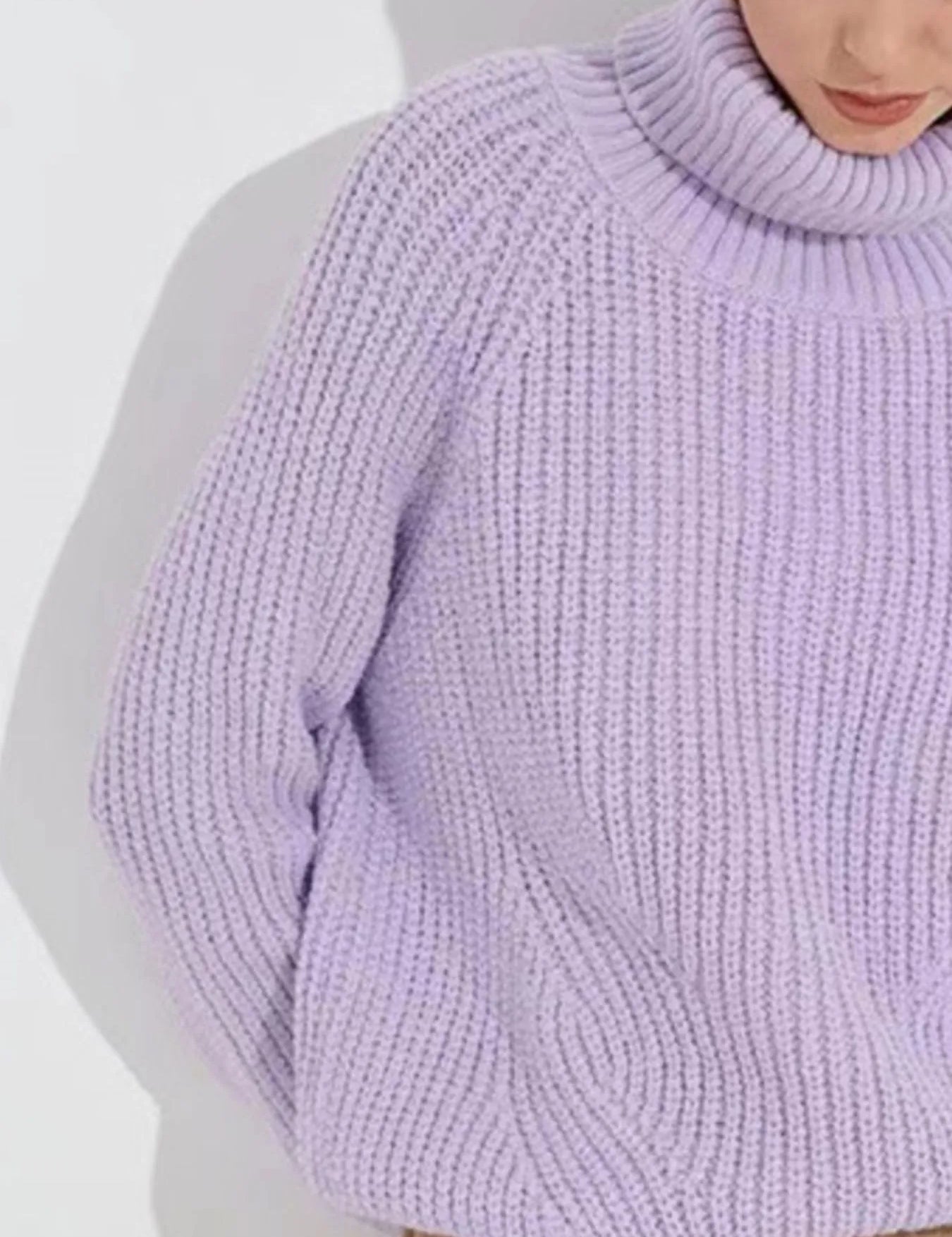 Turtleneck Long Sleeve Sweater | Sweaters Daverri Fashions