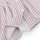 Striped Short Sleeve Button-Up Shirt - DAVERRI FASHIONS