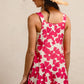 BiBi Floral Prints Tuck Detail Short Overall With Pockets Overalls