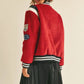 MABLE M Bomber Varsity Jacket with Patch Detail