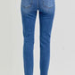 RISEN Full Size High Rise Ankle Skinny Knee Distressed Jeans - DAVERRI FASHIONS