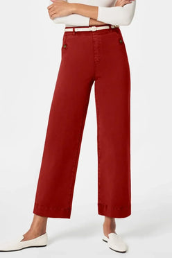 High Waist Jeans with Pockets - DAVERRI FASHIONS