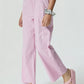 Elastic Waist Wide Leg Pants - DAVERRI FASHIONS