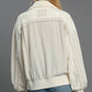 Umgee Two-Way Jacquard Zip-Up Jacket