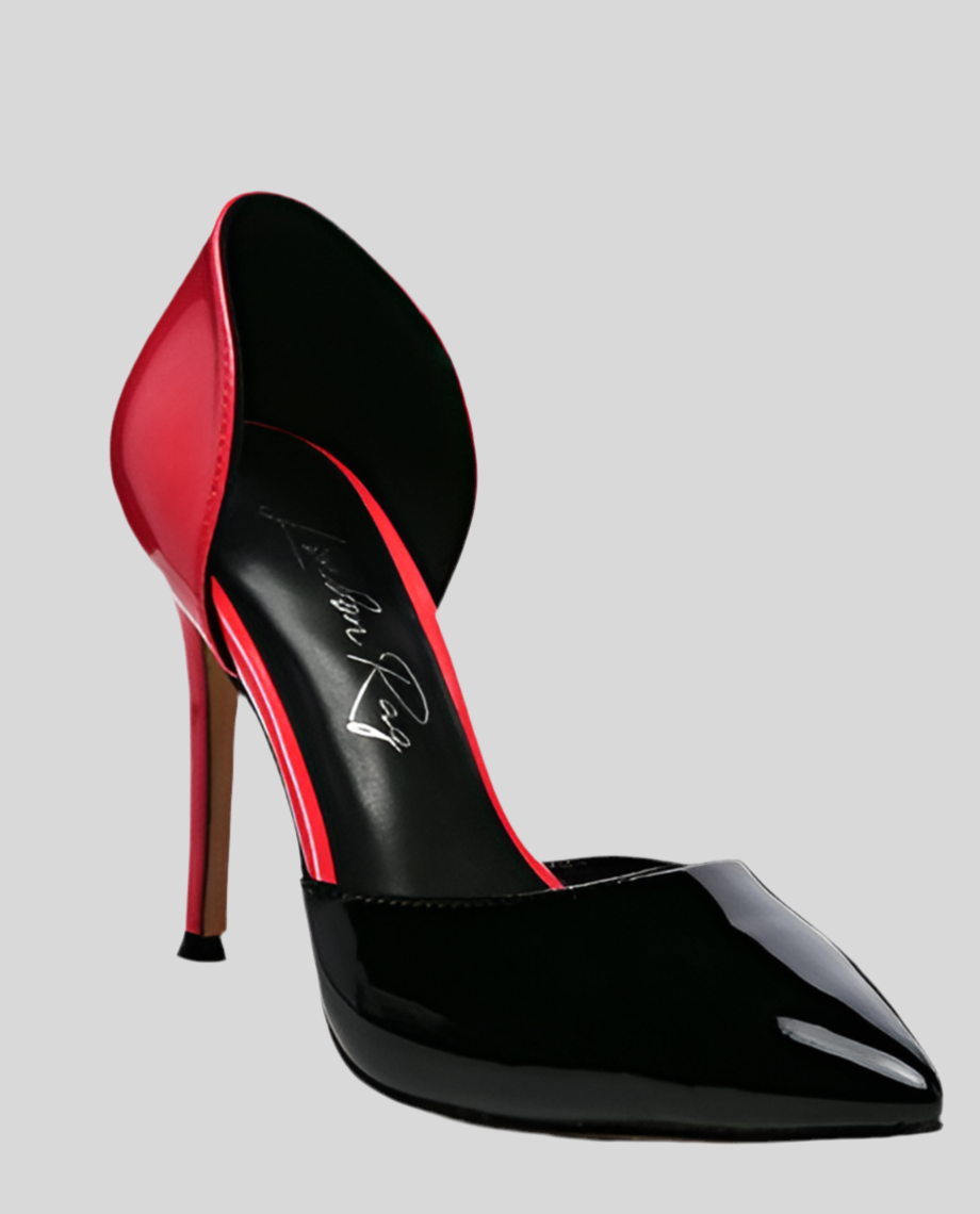 Candy Cane Patent Pu Slip On Stiletto Heels | Heels Daverri Fashions