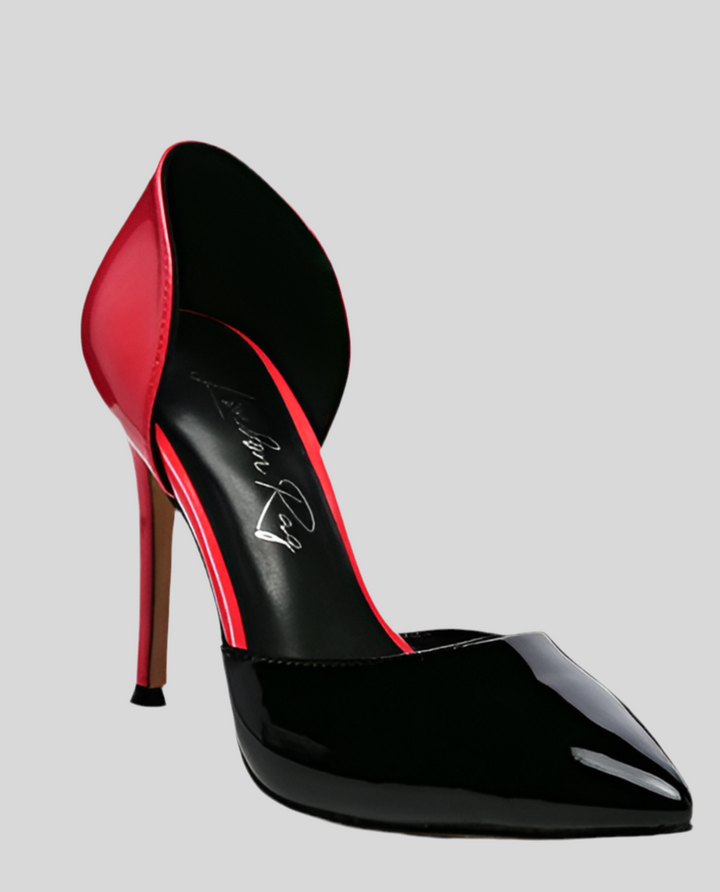 Candy Cane Patent Pu Slip On Stiletto Heels | Heels Daverri Fashions