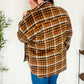 Put Together Rust Plaid & Animal Print Button Down Jacket - DAVERRI FASHIONS