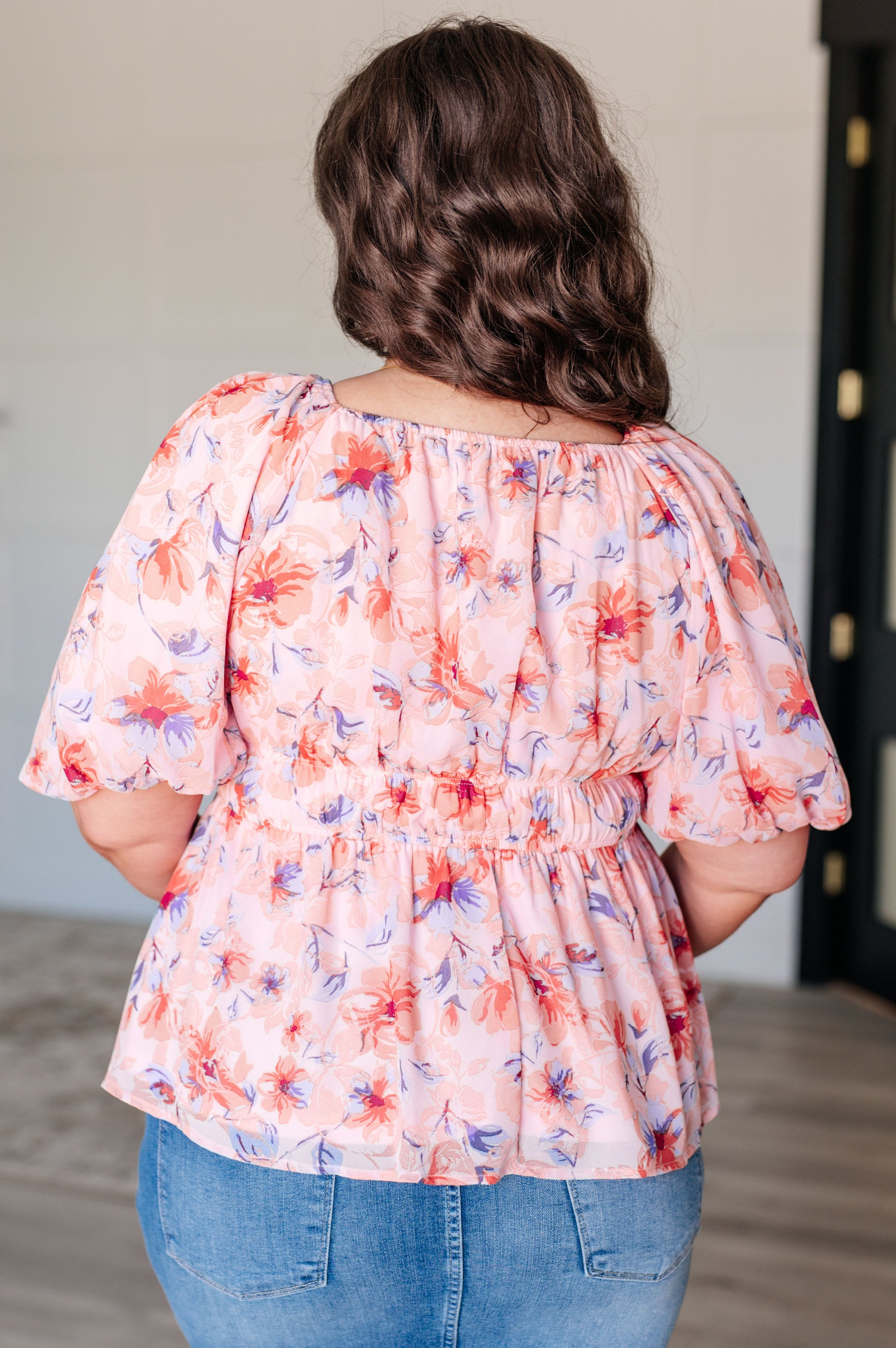 A Powerful Force Square Neck Balloon Sleeve Blouse Tops