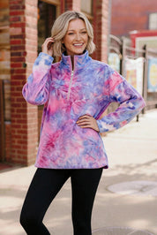 Pastel Skies Fleece Pullover | Daverri Fashions