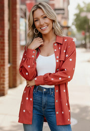 Dot My Day Shacket | Daverri Fashions