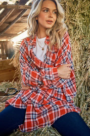The Fireside Crush Plaid Button Down | Daverri Fashions