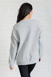 Crew Neck Relaxed Knit Pullover Tops