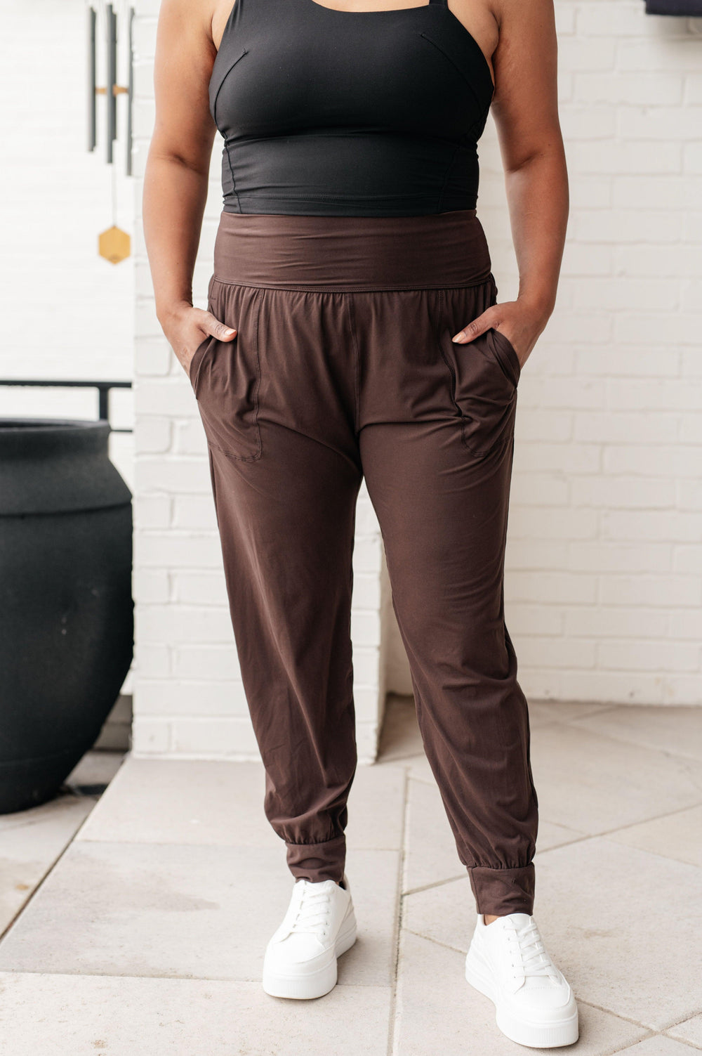 Always Accelerating Joggers in Espresso Athleisure Pants