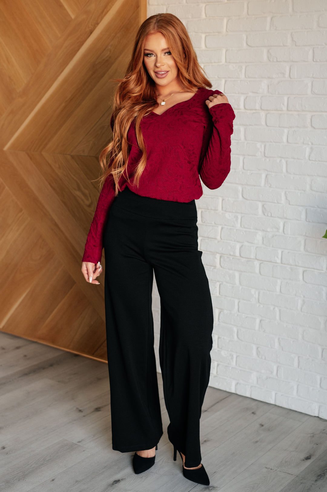 Magic Wide Leg Pants in Black Bottoms