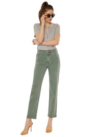 Kancan Olive Ultra High Rise Straight Jeans Jeans