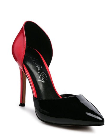 Candy Cane Patent Pu Slip On Stiletto Heels | Heels Daverri Fashions