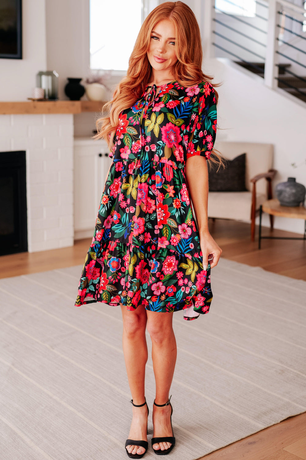 Be Someone Floral Dress Midi Dresses