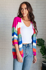 Bold Flirt Striped Button Down Cardigan Cardigans