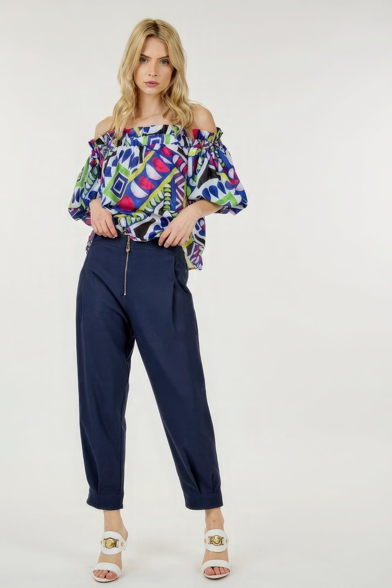 High Waist Front Zipper Skinny Pants Pants