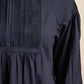 Gigio USA Lace Detail Long Sleeve Mini Dress Navy - DAVERRI FASHIONS