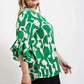 Gigio USA Ruffled Bell Sleeve Blouse Plus Size - DAVERRI FASHIONS