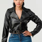 Faux Leather Moto Jacket Jackets