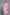 Pink Henley Neck Midi Sweater Dress L Midi Dresses