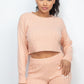 Ribbed Crop Top And Shorts Set L Shorts Sets