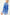 Blue 3/4 Sleeve Boho Mini Dress Mini Dresses